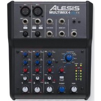 Четырехканальный настольный микшер Alesis MultiMix 4 USB FX A050314 (Black)