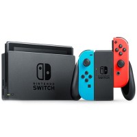 Игровая приставка Nintendo Switch неоновая красная/неоновая синяя