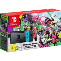 Комплект Nintendo Switch неоновая красная/неоновая синяя + игра Splatoon 2