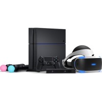 Комплект Pro Pack - Sony PlayStation 4 Pro (1ТБ) + PlayStation Camera + шлем PlayStation VR + контроллер движений PlayStation Move (2 шт)