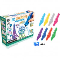 Набор детских 3D-ручек Fitfun Toys (8 шт.) разноцветные (8808-4)