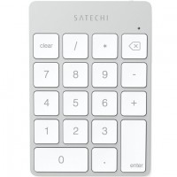 Беспроводная клавиатура Satechi Slim Rechargeable Aluminum Bluetooth Keypad серебристая (ST-SALKPS)