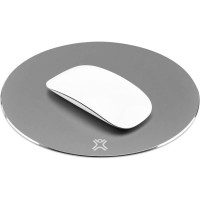 Коврик для мыши XtremeMac Round Aluminum Mouse Pad серый космос (XM-MPR-GRY)