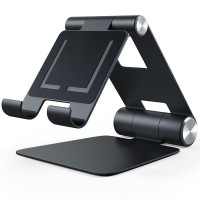 Подставка Satechi R1 Aluminum Hinge Holder Foldable Stand для iPad чёрная (ST-R1K)