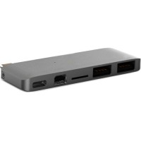 USB-хаб HyperDrive USB-C Hub with Mini DisplayPort серый космос