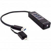 USB-хаб Satechi 3 Port OTG USB 3.0 Hub and SD Card Reader черный
