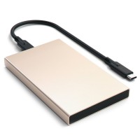 Внешний контейнер для HDD 2.5" Satechi Type-C Aluminum HDD / SSD Enclosure золотой (ST-TCDEG)