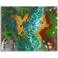 Интерьерная картина FluidArt (40 х 50 см) Lagoon