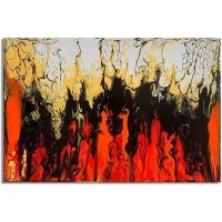 Интерьерная картина FluidArt (40 х 60 см) Fireplace