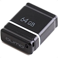 USB-накопитель QUMO 64GB Nano чёрный (QM64GUD-NANO-B)