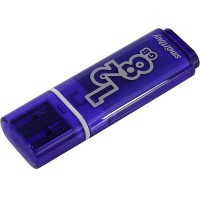 USB-накопитель Smartbuy Glossy series 128Гб USB 3.0 Тёмно-синий (SB128GBGS-DB)