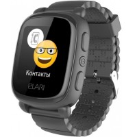 Детские часы-телефон Elari KidPhone 2 c GPS/LBS-трекером черные