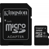 Kingston Kaspersky Edition SDHC Class 10 32Gb (SDC10/32GB-KL) - карта памяти с адаптером (Black)