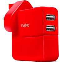 Сетевое зарядное устройство Twelve South PlugBug Duo (12-1706) для MacBook (Red)