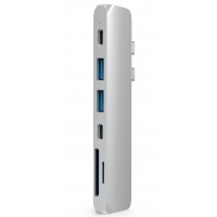 USB-хаб Satechi Aluminum Type-C Pro Hub Adapter для MacBook Pro 13”/15” 2016 (Silver)