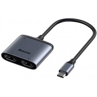 USB-концентратор Baseus Enjoyment Series USB-C to PD/2xHDMI CAHUB-I0G (Deep Grey)