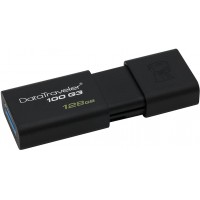 USB-накопитель Kingston DataTraveler 100 G3 128Gb, USB 3.0 DT100G3/128GB (Black)