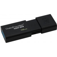 USB-накопитель Kingston DataTraveler 100 G3 16Gb, USB 3.0 DT100G3/16GB (Black)