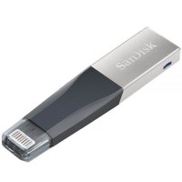 Флеш-накопитель SanDisk iXpand Mini 64Gb USB 3.0/Lightning SDIX40N-064G-GN6NN (Silver)