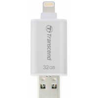 Внешний накопитель Transcend JetDrive Go 300 32Gb USB 3.1/Lightning (TS32GJDG300S) для устройств Apple (Silver)