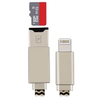 Кабель-картридер Elari SmartCable Lightning — USB+microSD