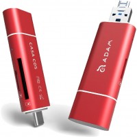 Картридер мультипортовый ADAM elements CASA C05 USB-C красный