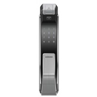 Биометрический дверной замок с ручкой Samsung SHS-P718 XBK/EN (Black)