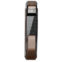 Биометрический дверной замок с ручкой Samsung SHS-P718 XBU/EN (Ultra Bronze)