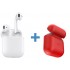 Комплект Apple AirPods + Baseus Wireless Charger Case (White/Red) оптом