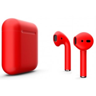 Наушники Apple AirPods Color 2 в футляре без беспроводной зарядки (Red Matt) оптом