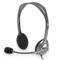 Проводные наушники Logitech Stereo Headset H110 (981-000271) с микрофоном (Silver)