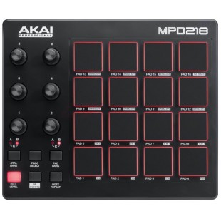 USB/MIDI-контроллер Akai PRO MPD218 A060163 (Black) оптом