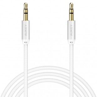 Аудио кабель Aukey AUX (1.2 метра) белый (CB-V12) оптом