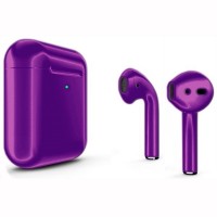 Беспроводные наушники Apple AirPods 2 (второе поколение) Custom Edition фиолетовый кэнди (с функцией беспроводной зарядки)
