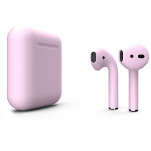 Беспроводные наушники Apple AirPods 2 (второе поколение) Custom Edition нежно-розовые матовые оптом