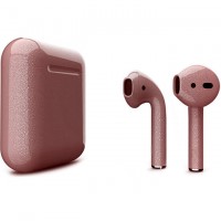 Беспроводные наушники Apple AirPods 2 (второе поколение) Custom Edition розовое золото матовые
