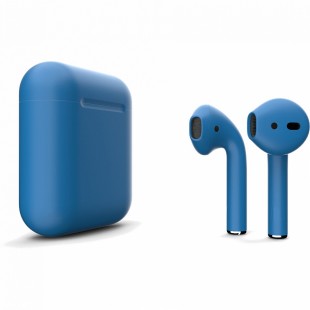 Беспроводные наушники Apple AirPods 2 (второе поколение) Custom Edition синий матовый оптом