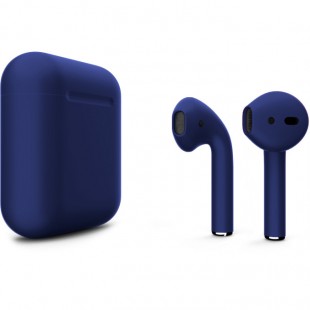 Беспроводные наушники Apple AirPods 2 (второе поколение) Custom Edition тёмно-синие матовые оптом