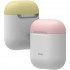Чехол Elago Silicone Duo Case для AirPods белый (жёлтая/розовая крышки) оптом