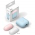 Чехол Elago Silicone Duo Case для AirPods голубой Pastel Blue (белая/розовая крышки) оптом