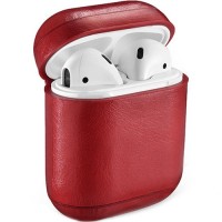 Чехол Gurdini Premium Leather Case для AirPods красный