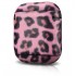 Чехол iCarer для Airpods leather series leopard розовый (AP006-PE) оптом