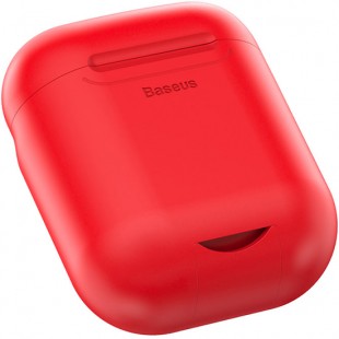 Чехол с беспроводной зарядкой Baseus Wireless Charging Case для AirPods красный оптом