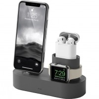 Док-станция Elago Charging Hub 3 in 1 для iPhone / Apple Watch / AirPods тёмно-серая