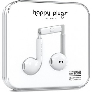 Наушники Happy Plugs Earbud Plus Белые оптом
