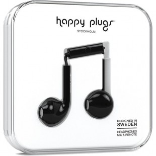 Наушники Happy Plugs Earbud Plus Чёрные оптом