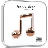 Наушники Happy Plugs Earbud Plus Deluxe Edition Красное золото