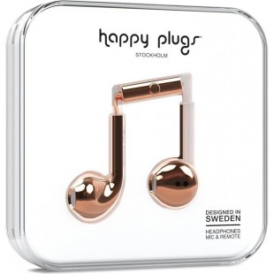 Наушники Happy Plugs Earbud Plus Deluxe Edition Красное золото оптом