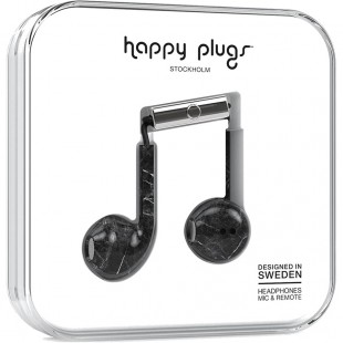 Наушники Happy Plugs Earbud Plus Unik Edition Чёрный мрамор оптом