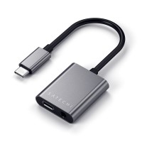Переходник Satechi USB-C to USB-C / Mini-Jack серый космос (ST-TCACAM)